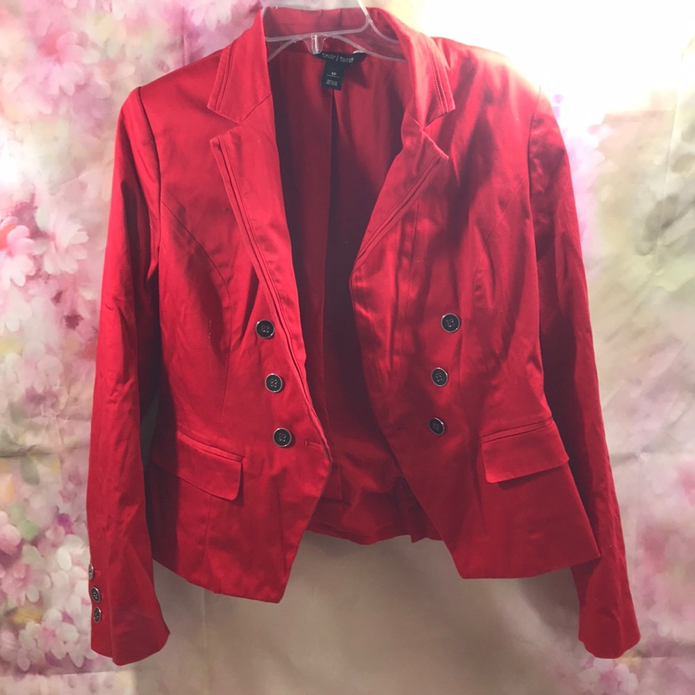White House | Black Market red jacket
